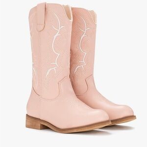 Girls Pink Western Cowboy Boots